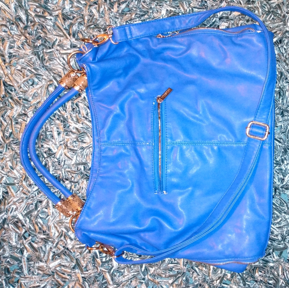 Blue messenger bag